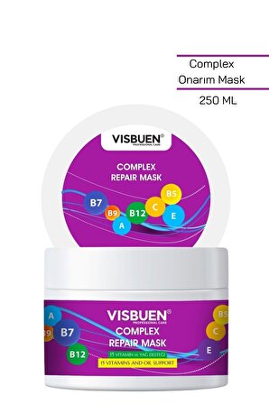 Complex Onarım Saç Maskesi 15 Doğal Aktifli Besleyici Güçlendirici ve Nemlendirici Bakım Butter