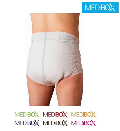 MEDIBOX Yetişkin Bel Bantlı Hasta Bezi Orta Boy Medium 60 Adet Erkek Kadın - 2 Paket