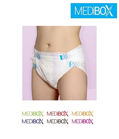 MEDIBOX Yetişkin Bel Bantlı Hasta Bezi Extra Büyük Boy XLarge 60 Adet Erkek Kadın - 2 Paket