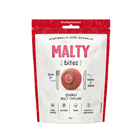Çilekli Malty Bites X6