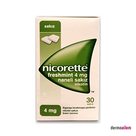 Nicorette Freshmint 4 mg Naneli 30 Lu Sakız Nikotin