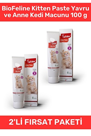 BioFeline Kitten Paste Yavru ve Anne Kedi Macunu 100 g 2'li Set