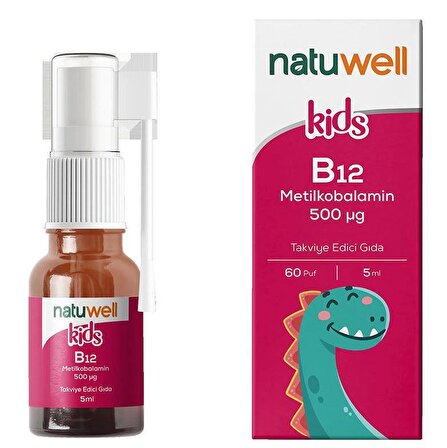 Natuwell Vitamin B12 Kids Metilkobalamim Damla 5 ml
