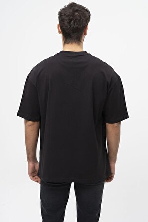 No Fear Orijinal Oversize Erkek T-shirt Siyah