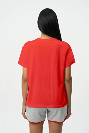 No Fear Orijinal Kadın T-shirt Kırmızı