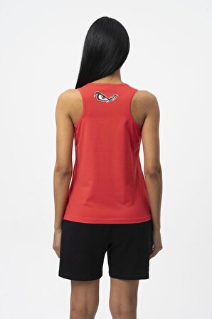No Fear Orijinal Kadın Atlet T-shirt Kırmızı