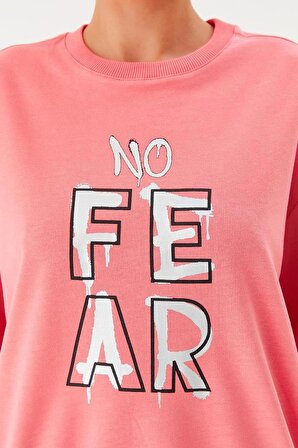 No Fear Kadın Sweatshirt Pembe 72500