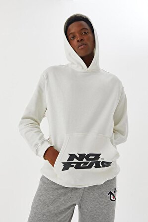 No Fear Erkek Sweatshirt Kapüşonlu Beyaz M500218
