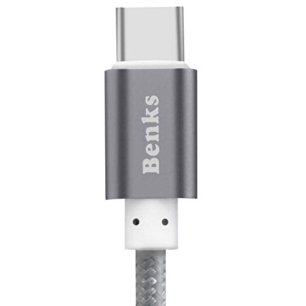 Benks Type-C USB Kablo 2.1A Şarj Kablosu 120 cm
