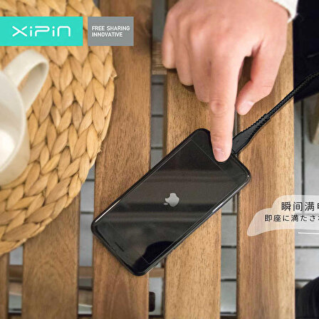 Xipin LX18 Type-C USB Kablo 5A Hızlı Şarj Kablosu 120 cm Data Kablo Naylon Örgü