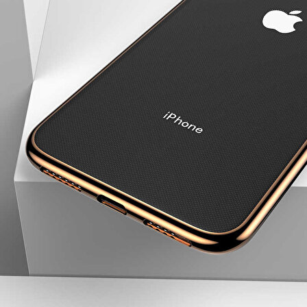 Apple iPhone XS Max 6.5 Köşeleri Parlak Renkli Benks Magic Glitz Transparent Kapak