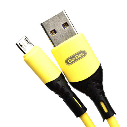 Go Des GD-UC519 Micro USB Kablo 2.4A Şarj Kablosu 100 cm Data Kablo