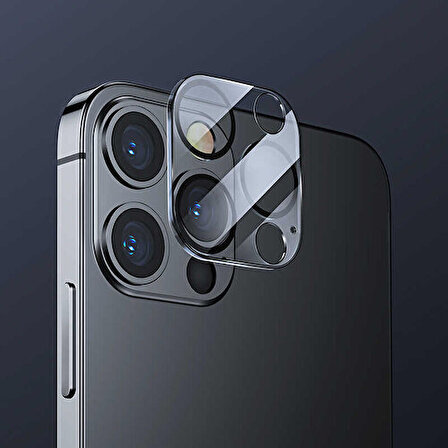 Benks iPhone 12 Pro Max Benks Integrated Kamera Lens Koruyucu Cam