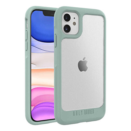 Apple iPhone 11 Köşleri Renkli Şeffaf UR G Model Kapak
