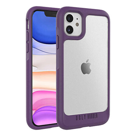 Apple iPhone 11 Köşleri Renkli Şeffaf UR G Model Kapak