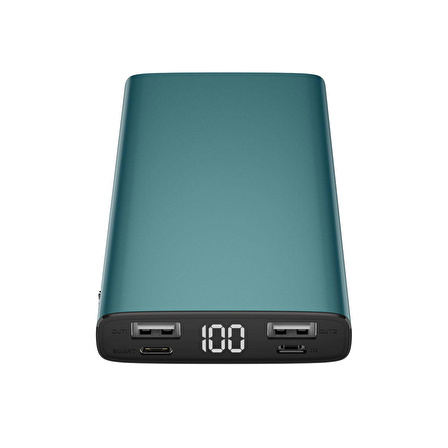 Px701-q Hızlı Şarj Özellikli Dijital Ekran Göstergeli Dual Usb Taşınabilir Powerbank 10000mah