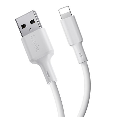 iPhone Usb Şarj Kablosu Benks D45 USB-A to Lightning Hızlı Şarj ve Data Kablo 1.2 Metre