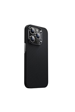 Benks iPhone 14 Pro Uyumlu Kılıf Karbon Fiber Benks 600D Essential Kevlar Kapak
