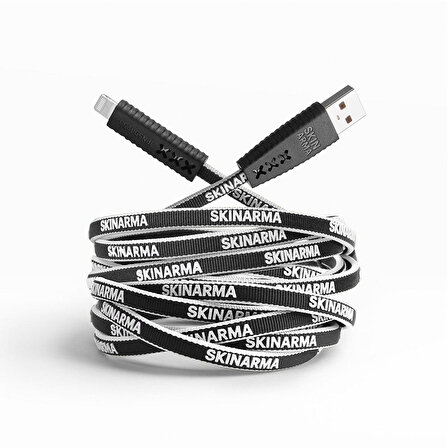 MFI Lisanslı iPhone Usb Kablo SkinArma USB-A to Lightning Tenso Data ve Şarj Kablosu 3.0A 1.2M Beyaz