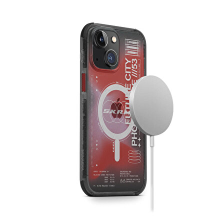 iPhone 14 Plus Uyumlu Kılıf SkinArma Şeffaf Airbag Tasarımlı Magsafe Şarj Özellikli Shorai Kapak
