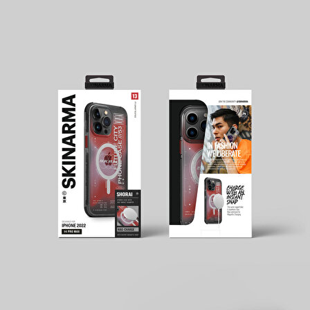 iPhone 14 Pro Max Uyumlu Kılıf SkinArma Şeffaf Airbag Tasarımlı Magsafe Şarj Özellikli Shorai Kapak