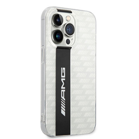 iPhone 14 Pro Max Uyumlu Kılıf AMG Transparan Çift Katmanlı Karbon Dizayn II Kapak