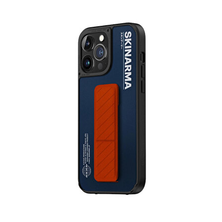 Iphone 14 Pro Max Uyumlu Lisanslı Kılıf Standlı Deri Görünümlü Gyo Kapak Mavi