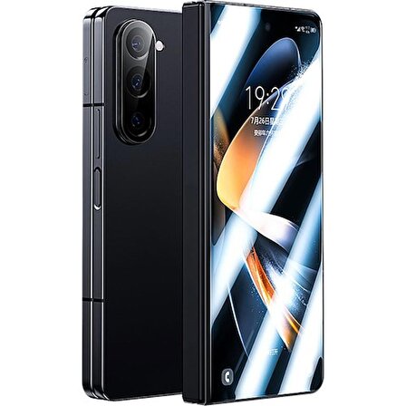 Benks Samsung Galaxy Z Fold 5 Uyumlu Ekran Koruyucu ve Lens Koruyucu Benks Combo Ikili Set Corning Glass