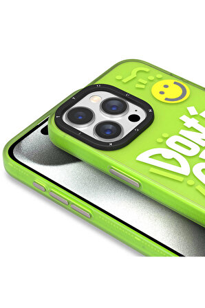 YoungKit iPhone 15 Pro Uyumlu Kılıf Magsafe Şarj Özellikli Youngkit Happy Hearth Serisi Kapak Yeşil