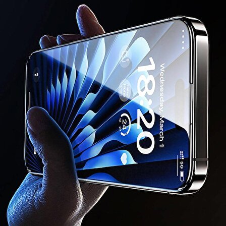 Benks iPhone 15 Pro Uyumlu Benks Glass Warrior Sapphire Coating Ekran Koruyucu Kolay Uygulama Aparatlı
