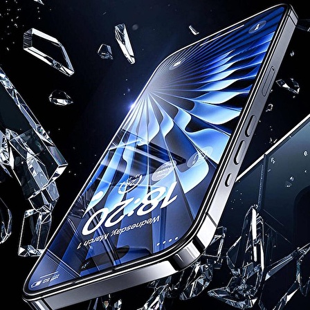 Benks iPhone 15 Pro Max Uyumlu Benks Glass Warrior Sapphire Coating Ekran Koruyucu Kolay Uygulama Aparatlı