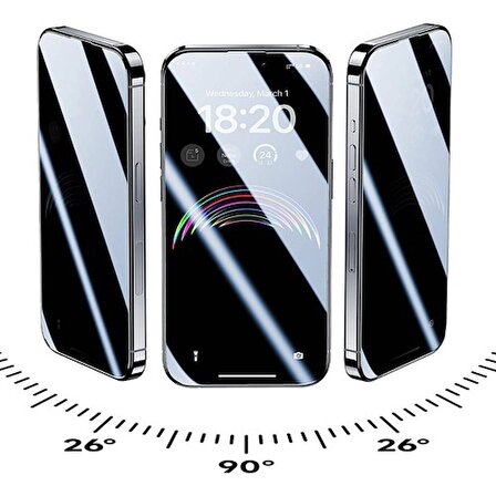Benks iPhone 15 Uyumlu Benks V Pro Ultra Shield Privacy 0.3mm Ekran Koruyucu Kolay Uygulama Aparatlı