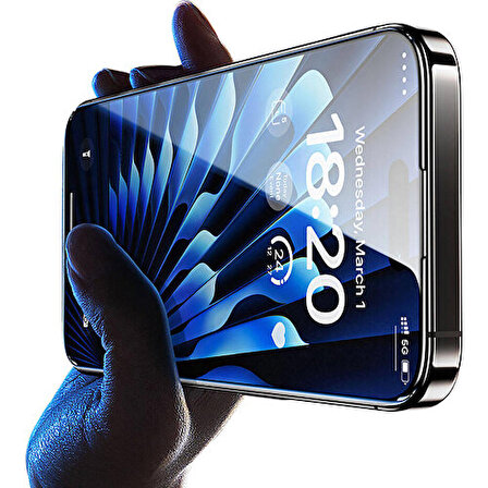 Benks iPhone 15 Uyumlu Benks Glass Warrior Sapphire Coating Ekran Koruyucu Kolay Uygulama Aparatlı