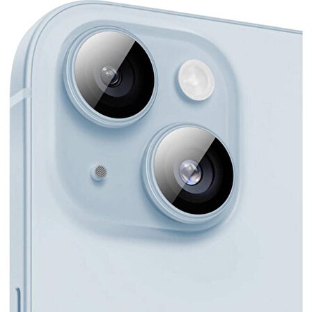 Benks iPhone 15 ​uyumlu Benks King Kong Corning Kamera Lens Koruyucu Mavi
