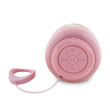 Mini Bluetooth Hoparlör Renk Geçişli Elektroplating Logolu Lisanslı Hello Kitty Speaker V5.0