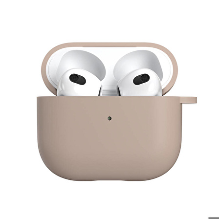 Airpods 3. Nesil Uyumlu Kılıf Yumuşak Likit Silikon Tasarımlı Lisanslı Switcheasy Skin Pembe