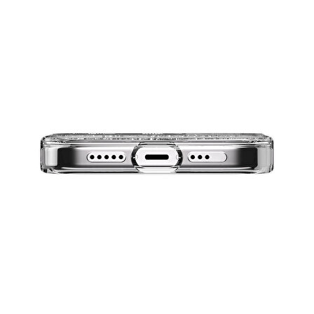 iPhone 15 Pro Uyumlu Kılıf Magsafe Özellikli Simli Şeffaf Lisanslı Switcheasy Starfield-M Şeffaf