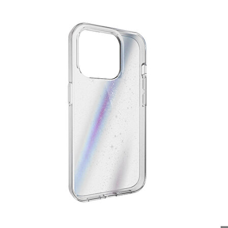 iPhone 15 Pro Uyumlu Kılıf  IMD Baskılı Bumper Lisanslı Switcheasy Cosmos Nebula Kapak Şeffaf