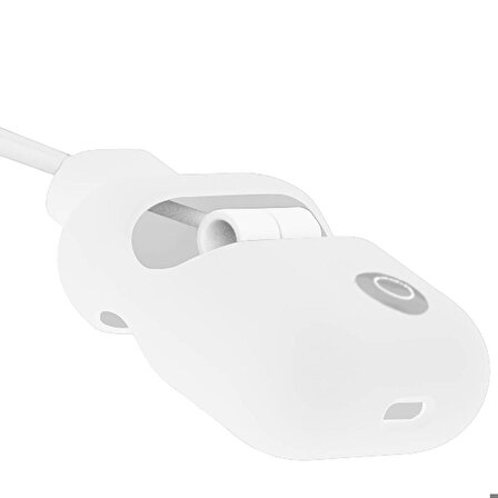 Airpods Uyumlu Kılıf Boyun Askılı Jelly Bean Tasarımlı Lisanslı Switcheasy ColorBuddy Beyaz