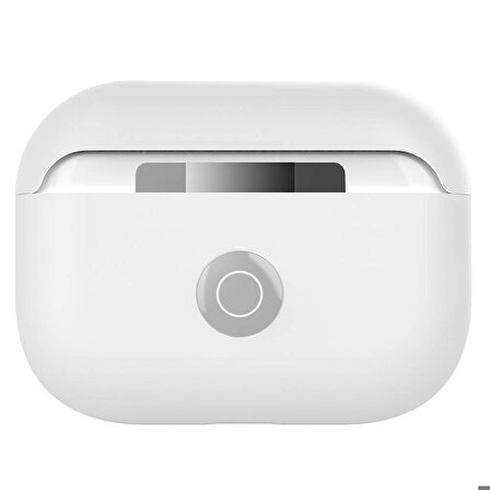 Airpods Pro Uyumlu Kılıf Boyun Askılı Parlayan Düğmeli Lisanslı Switcheasy Colors Silikon Beyaz