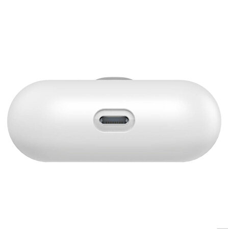 Airpods Pro Uyumlu Kılıf Boyun Askılı Parlayan Düğmeli Lisanslı Switcheasy Colors Silikon Beyaz
