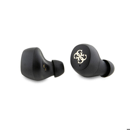 Kulak İçi TWS Bluetooth Kulaklık Guess Orjinal Lisanslı Klasik Metal Yazı Logolu V5.3 Kahverengi