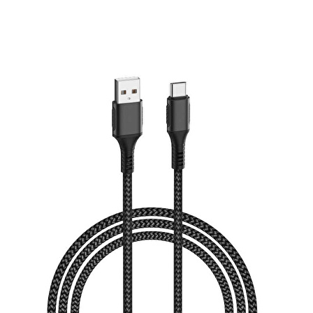 Wiwu F12 Phaeton Type-C USB Kablo 5A 45W Hızlı Şarj Kablosu 120 cm Data Kablo Naylon Örgü