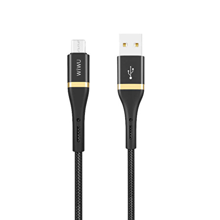 Wiwu Elite ED-102 Micro USB Kablo 2.4A Hızlı Şarj Kablosu 200 cm Data Kablo 3 metre