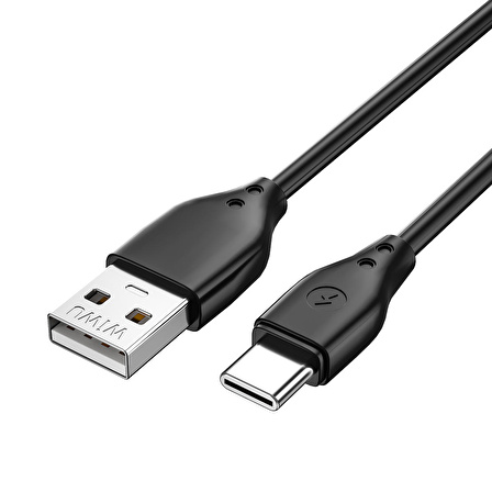 Type-C Usb Kablo Wiwu Pioneer Wİ-C001 Ultra Esnek 1M 2.4A Siyah