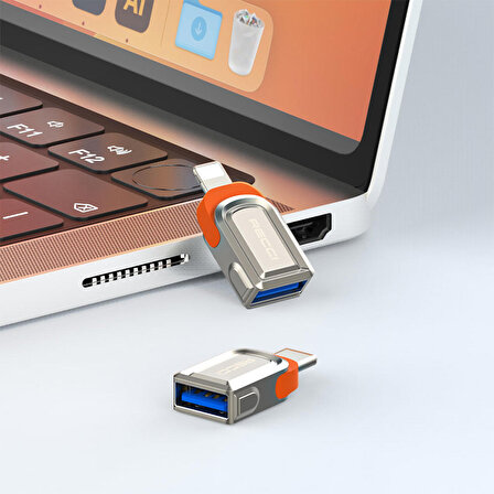 Recci RDS-A16L USB 3.0 to Lightning OTG Ultra Hızlı Veri Aktarıcı Adaptör