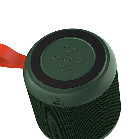 Wireless Bluetooth Speaker Hoparlör Recci RSK-W09 Mozart Serisi Hi-Fi Telefon Tutuculu 1200mAh Yeşil