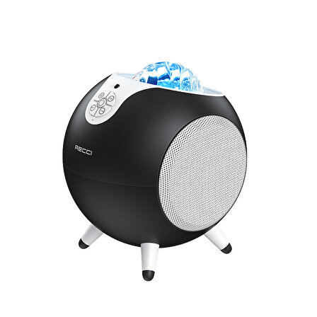 Recci RSK-W22 Starry Sky Serisi Hi-Fi Aurora Lambalı Wireless Bluetooth 5.2 Speaker Hoparlör 10W