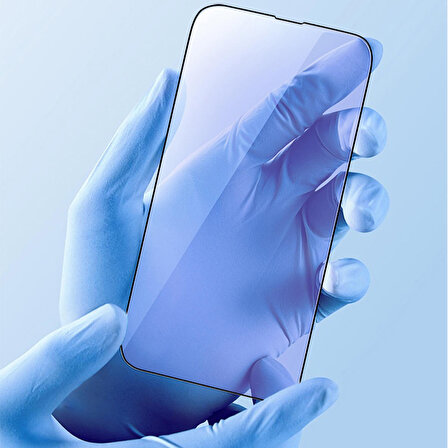 iPhone 13 Pro Max Uyumlu Ekran Koruyucu Recci Anti-Blue Light Cam Ekran Koruyucu