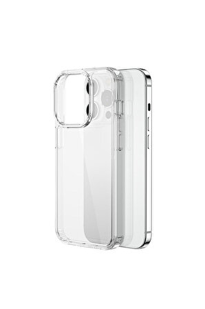 iPhone 15 Pro Uyumlu Kılıf Wiwu Magnetic Crystal Sert Pc Kapak Şeffaf